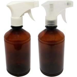 198 Frascos Plásticos Âmbar Pet 500ml Válvula Gatilho Far