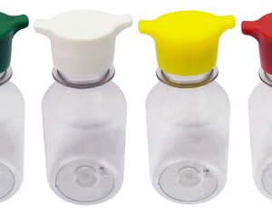 400 Frasco Plástico Cristal Pet 100ml Tampa Rosca 2 Bico