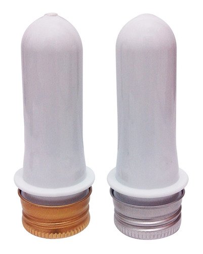130 Preforma Branca 18ml Pet 17g Tubete 8cm Tamp Aluminio S/