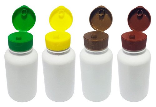 21 Frascos Plástico Branco Pet 240ml Batoque Fliptop Sup - Imagem 2