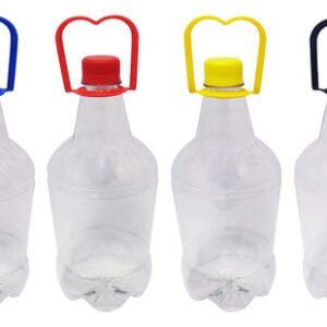 12 Frasco Plástico Cristal Pet 1,5l Tamp Rosc Lacre Alça Gr2
