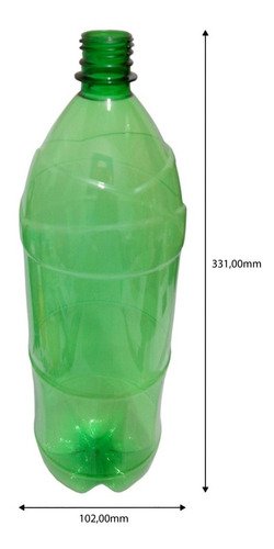 12 Frasco Plástico Verde Pet 2l Batoque 12 Furos Ref - Imagem 5