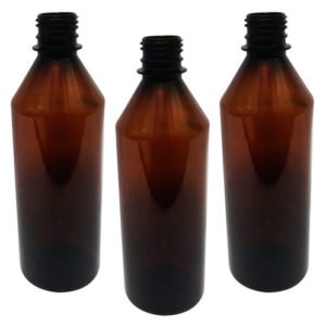 11 Frascos Plástico Âmbar Pet 500ml Vazios Sem Tampas Cos