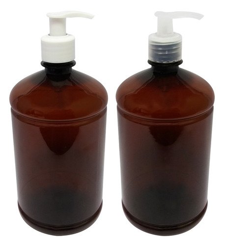 22 Frascos Plásticos Âmbar 1l Válvula Bico De Pato S Sab