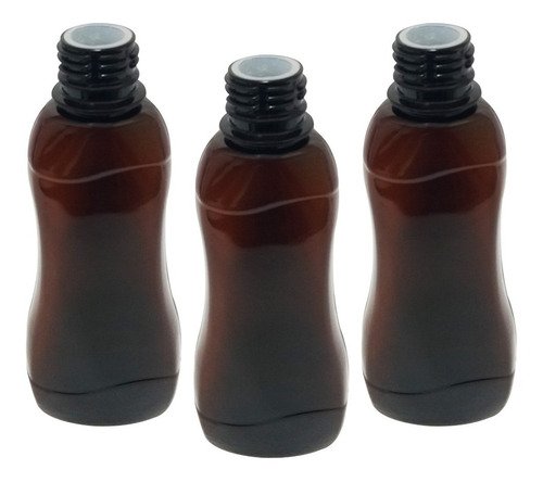 256 Frasco Plástico Âmbar Pet 200ml Tampa L Batoque Cat - Imagem 2