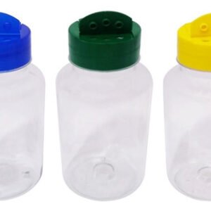100 Frascos Plástico Cristal Pet 240ml Tempero Fliptop Sup