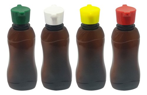 260 Frasco Plástico Âmbar Pet 200ml Tampa Rosca 2 Bico Cat - Imagem 2