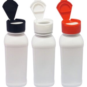 18 Frascos Plástico Branco Pet 300ml Tampa Fliptop Cap Qua