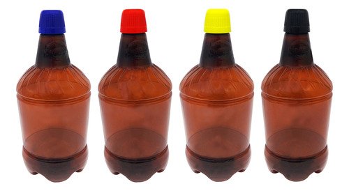 3 Frascos Plástico Âmbar Pet 1,5l Tampa Dosadora 20ml Gr2