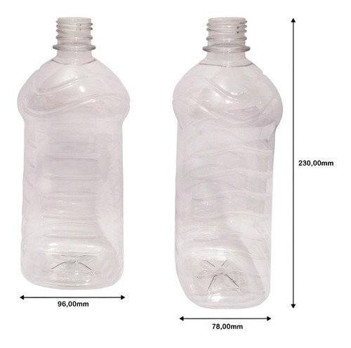 27 Frascos Plásticos Cristal Pet 1l Com Válvula Spray S Ama - Imagem 5