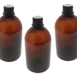 12 Frasco Plástico Âmbar Pet 500ml Batoque 12 Furos Sab