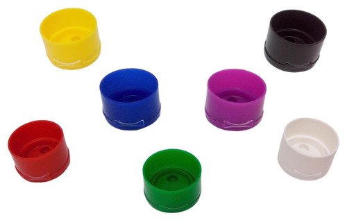 3200 Tampas Plásticas Coloridas Batoque Fliptop Bocal 24 - Imagem 2