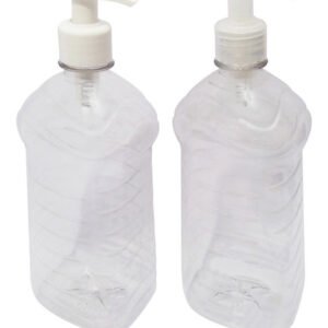 7 Frascos Plásticos Cristal 1l Válvula Bico De Pato S Ama