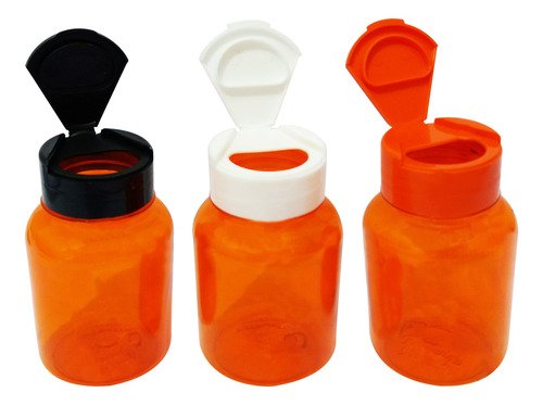 693 Frascos Plástico Laranja Pet 150ml Tampa Fliptop Cap Sup