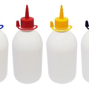 48 Frascos Plástico Branco Pet 500ml C/ Bico Aplicador Sab