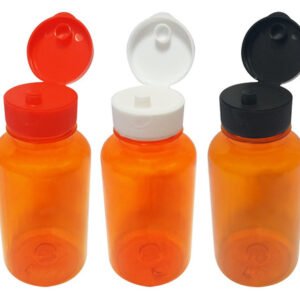 200 Frascos Plástico Laranja Pet 240ml Batoque Fliptop Sup