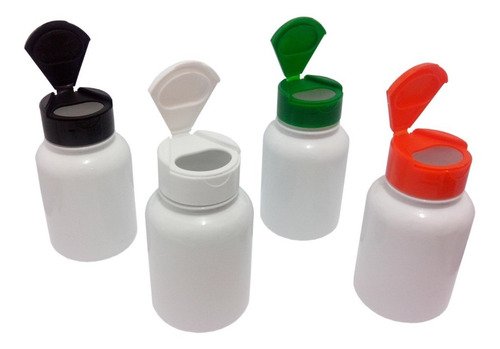 34 Frascos Plástico Branco Pet 150ml Tampa Fliptop Cap Sup - Imagem 2