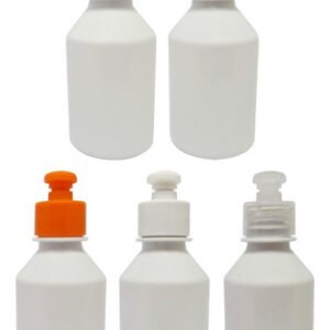 329 Frascos Plástico Branco Pet 150ml C/ Tampa Pushpull Far