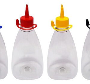 44 Frascos Plástico Cristal Pet 500ml C/ Bico Aplicador Pir