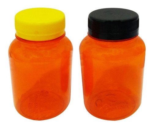 34 Frascos Plástico Laranja Pet 150ml Tampa Rosca Lacre Sup - Imagem 3