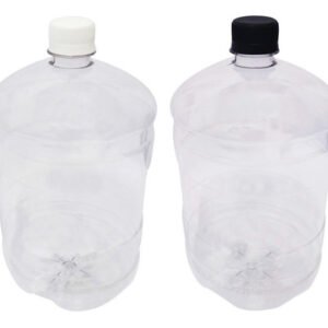 9 Frascos Plástico Cristal Pet 2l Com Tampa Rosca Lacre Gro