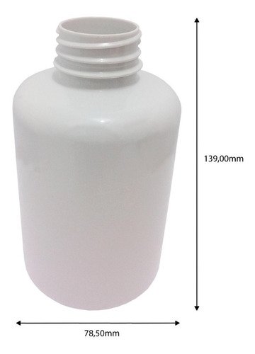 40 Frascos Plástico Branco Pet 500ml Tampa Rosca Lacre Sup - Imagem 6