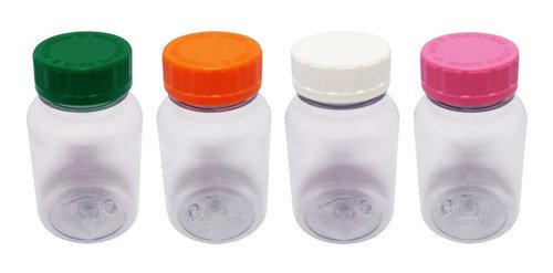 34 Frascos Plásticos Cristal Pet 150ml Com Tampa Child Sup - Imagem 2