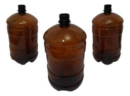 3 Frascos Plástico Âmbar Pet De 2l Com Tampa Fliptop Gro - Imagem 4