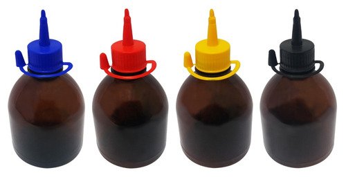 18 Frascos Plástico Âmbar Pet 300ml C/ Bico Aplicador Sab