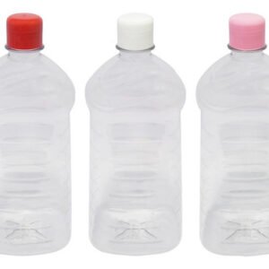 7 Frascos Cristal Pet 1l Aromatizante Tampa Batoque Ama