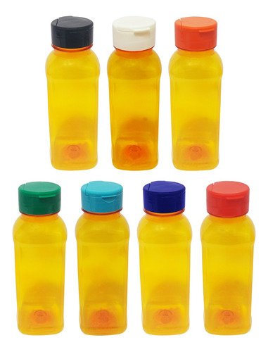 360 Frascos Plástico Laranja Pet 300ml Tampa Fliptop Cap Det - Imagem 3