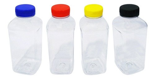 49 Frascos Plástico Cristal Pet 500ml Tampa Rosca Lacre Qua - Imagem 2