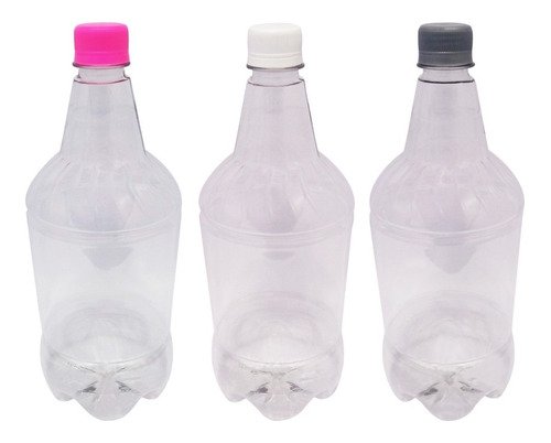 48 Frasco Plástico Cristal Pet 1l Tampa S Batoque Gr2 - Imagem 2