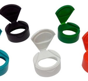 45 Tampas Plástica Colorida Rosca Fliptop Capsula Bocal 38