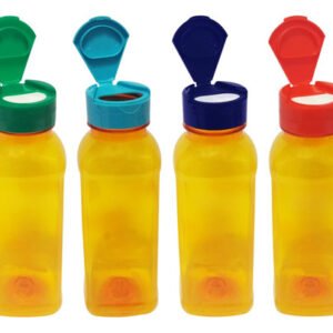 19 Frascos Plástico Laranja Pet 300ml Tampa Fliptop Cap Det