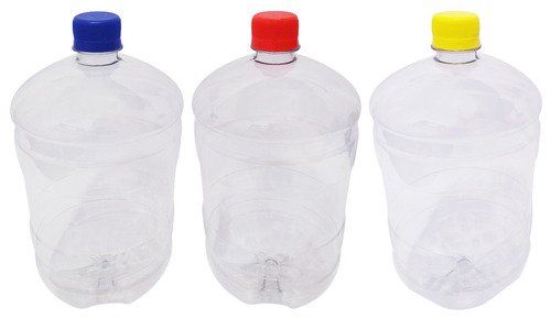 3 Frascos Plástico Cristal Pet 2l Com Tampa Rosca Lacre Gro - Imagem 2
