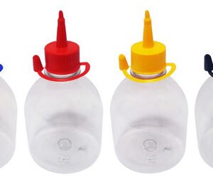 160 Frascos Plástico Cristal Pet 300ml C/ Bico Aplicador Sab