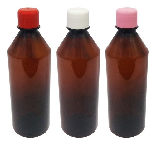 49 Frascos Âmbar Pet 500ml Aromatizante Tampa Batoque Cos