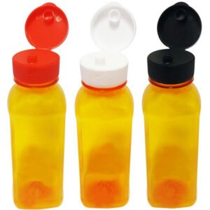 355 Frascos Plástico Laranja Pet 300ml Batoque Fliptop Qua