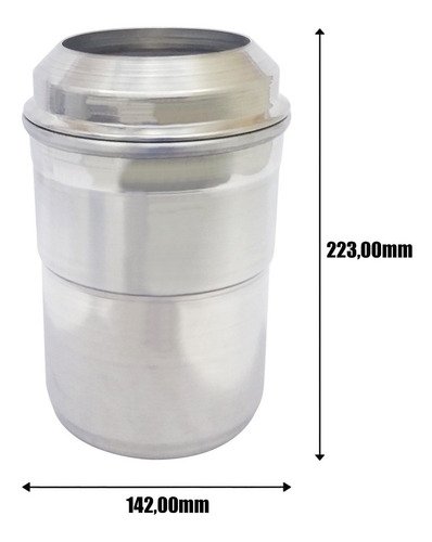 10 Suporte Termico Aluminio Para Growler Pet 2l Embatol - Imagem 3