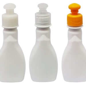 26 Frascos Plástico Branco Pet 200ml C/ Tampa Pushpull Mol