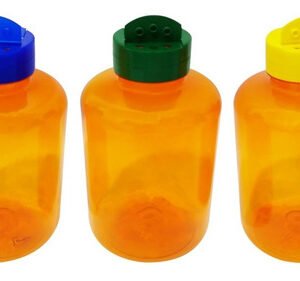 40 Frascos Plástico Laranjado Pet 500ml Tempero Fliptop Sup