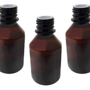 48 Frasco Plástico Âmbar Pet 120ml Batoque 12 Furos Far