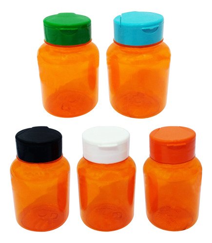 693 Frascos Plástico Laranja Pet 150ml Tampa Fliptop Cap Sup - Imagem 3