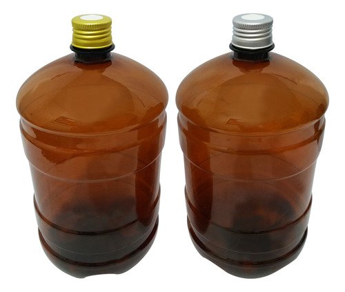 3 Frascos Plásticos Âmbar Pet 2l Tampa Difusor C/ F Gro
