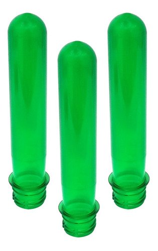 24 Preforma Verde 43ml Pet 48g Tubete 15,5cm Sem Tampas