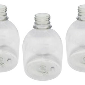 56 Frasco Plástico Cristal Pet 300ml Batoque 12 Furos Sab