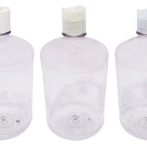 22 Frascos Plástico Cristal Pet De 1l Com Tampa Disktop Sab