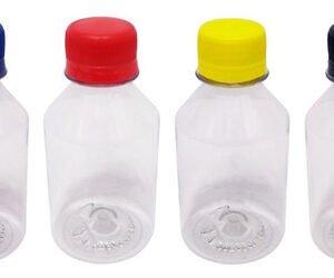 40 Frascos Plástico Cristal Pet 150ml Tampa Rosca Lacre Far