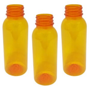 179 Frascos Plástico Laranja Pet 300ml Vazios Sem Tampas Det